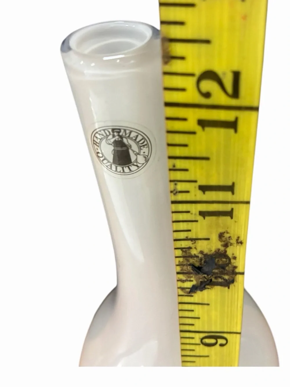 Discontinued Vintage IKEA Milky White Glass Salong Vase by Johanna Jelinek